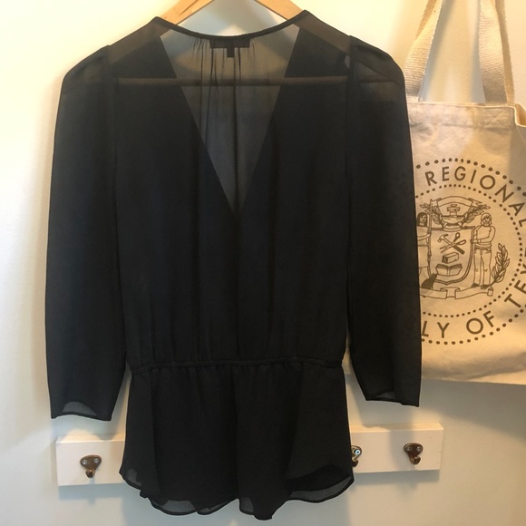 Aritzia Babaton Alexander Silk Blouse XS - Picture 6 of 8